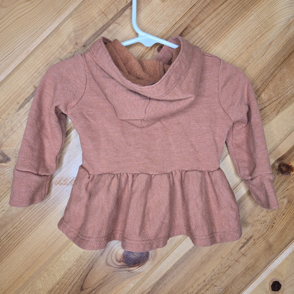 Lulu+roo‎ Hooded Peplum Sweatshirt 6-12 Months - Picture 4 of 6